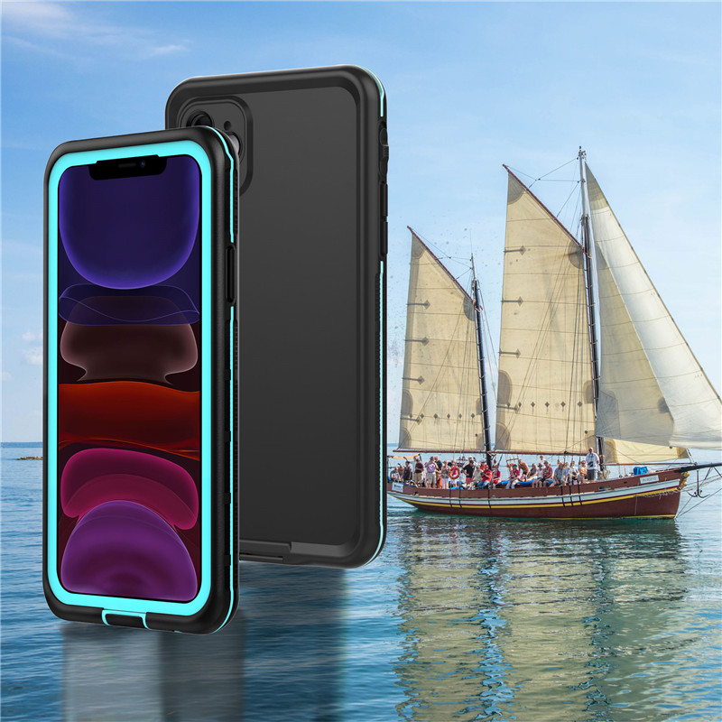 lifense phone case iphone 11 ο καλύτερος αδιάβροχος σάκος για το iphone 11 θήκη για το κινητό κολύμβησης ((μπλε) με συμπαγές χρώμα πίσω κάλυμμα