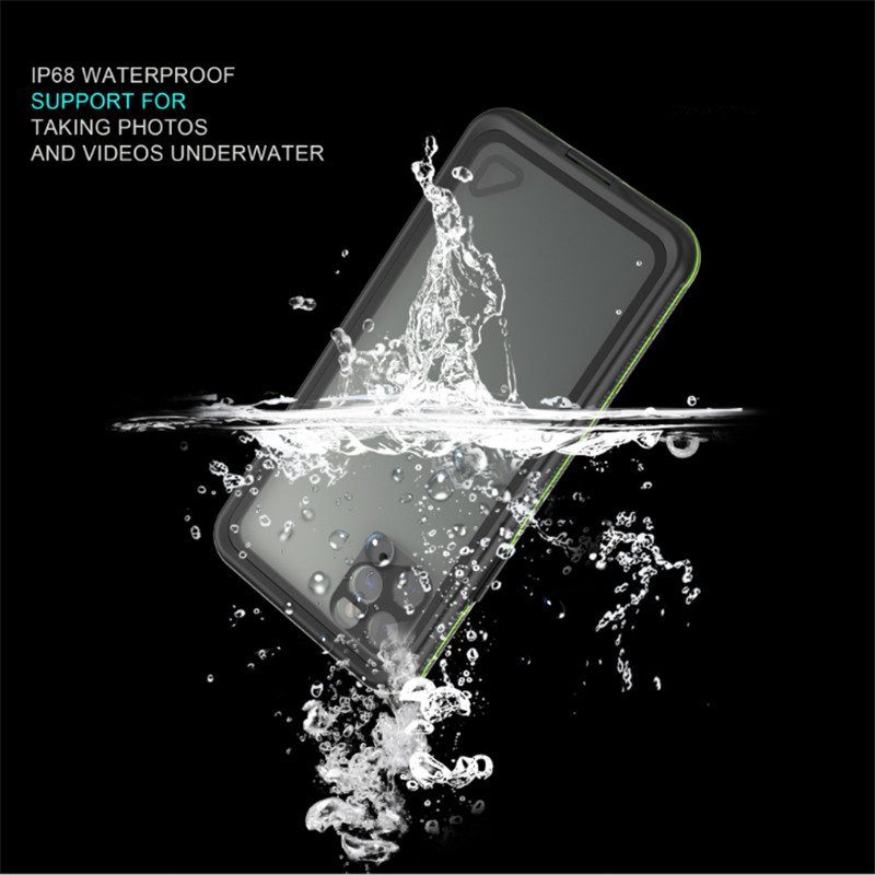 Αδιάβροχη θήκη τηλεφώνου για κολύμβηση νερού iphone 11 υπέρ μέγιστη θήκη τηλεχειρισμού (μαύρο) με διαφανές πίσω κάλυμμα