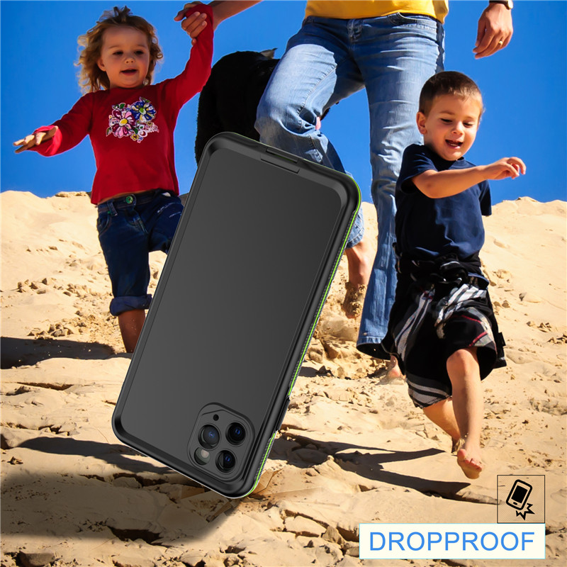 Κορυφαία θήκη iphone phone 11 pro max waterpro waterpro cell pop (black) με συμπαγές χρώμα πίσω κάλυμμα