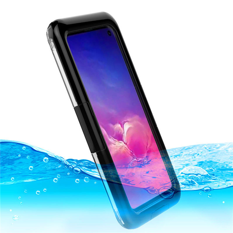 Αδιάβροχη θήκη για φορητές θήκες για κινητά τηλέφωνα για Samsung S10 (Μαύρο)