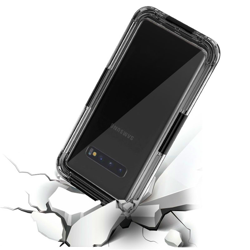 Αδιάβροχη θήκη για φορητές θήκες για κινητά τηλέφωνα για Samsung S10 (Μαύρο)