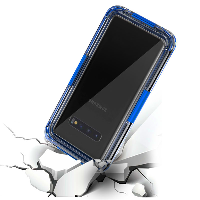 Υποβρύχιο τηλέφωνο τηλέφωνο καλύτερη περίπτωση απόδειξη υπόθεση τηλέφωνο για Samsung S10 (μπλε)