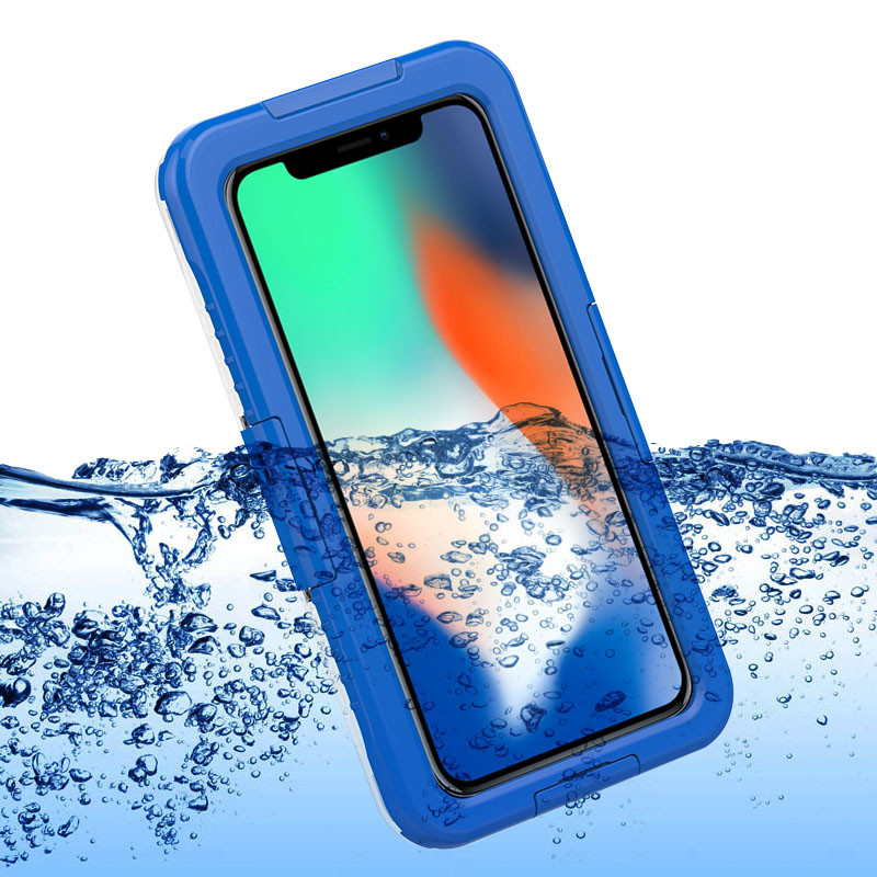 Αδιάβροχη θήκη τηλεφώνου iphone XS Max wterproof περίπτωση κινητού περίπτωση lifeproof (μπλε)