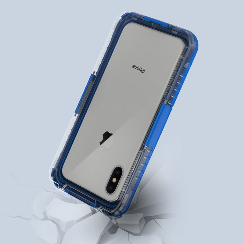 Αδιάβροχη θήκη τηλεφώνου iphone XS Max wterproof περίπτωση κινητού περίπτωση lifeproof (μπλε)